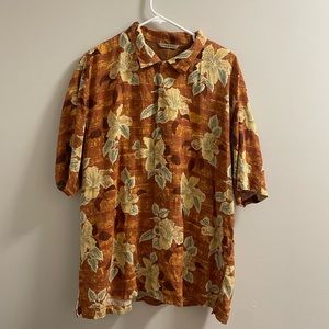 Mens Tommy Bahama 100% Silk Hawaiian Shirt Size XL